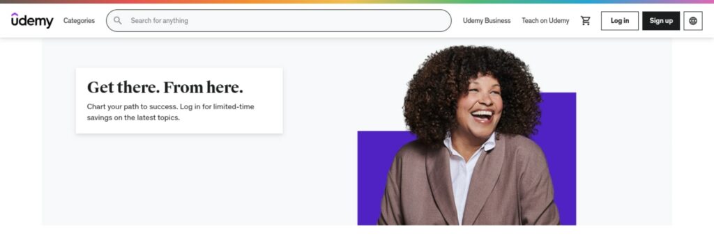 Udemy website