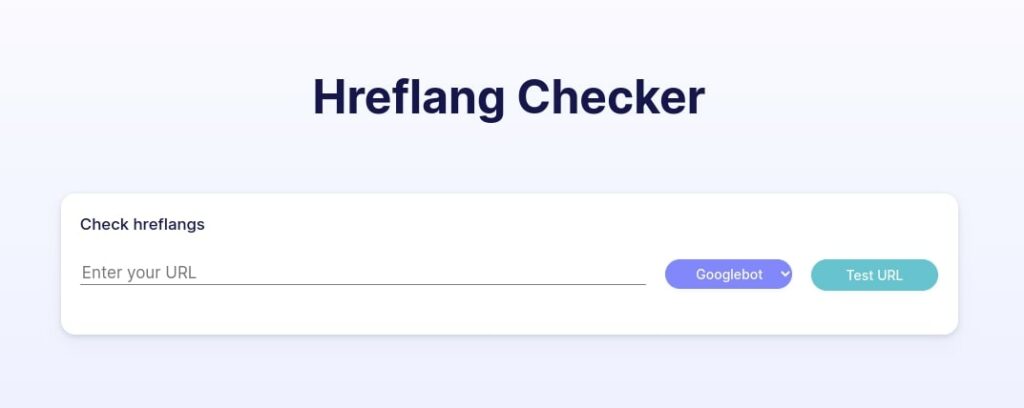 The Hreflang Checker tool