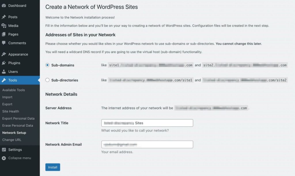 Create network