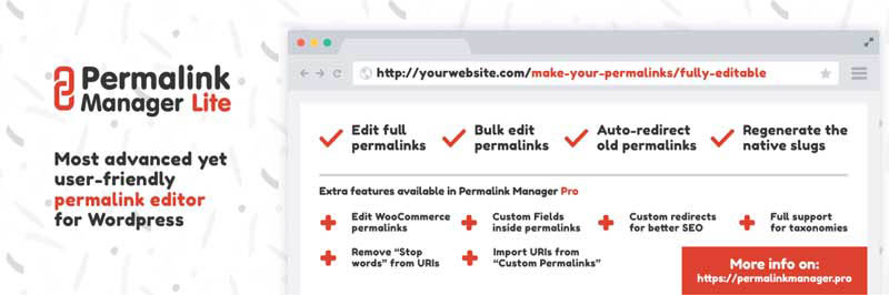 plugin WordPress permalink manager lite