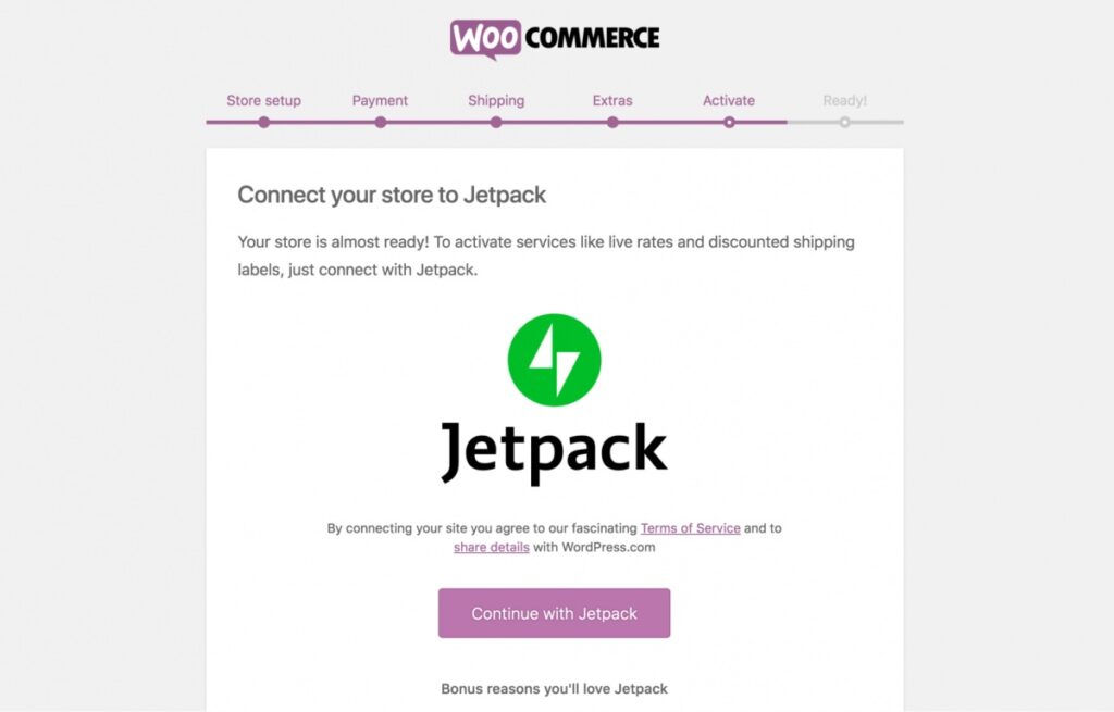 connect WooCommerce to Jetpack