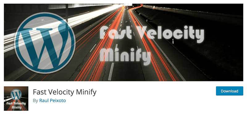 Plugin de minificación en WordPress Fast velocity minify