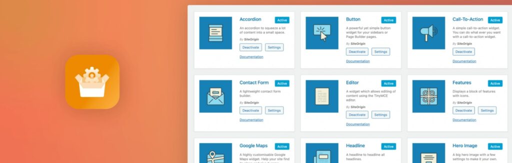 SiteOrigins widgets bundle