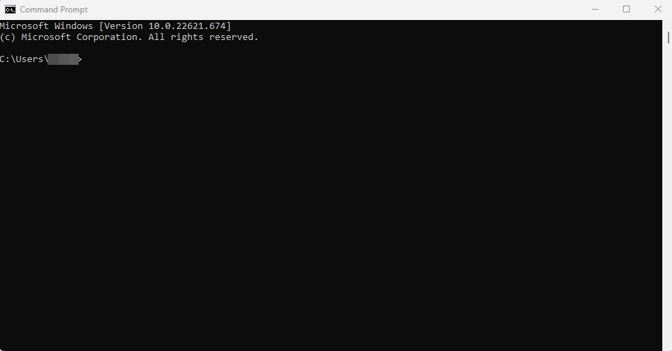 The Command Prompt Window