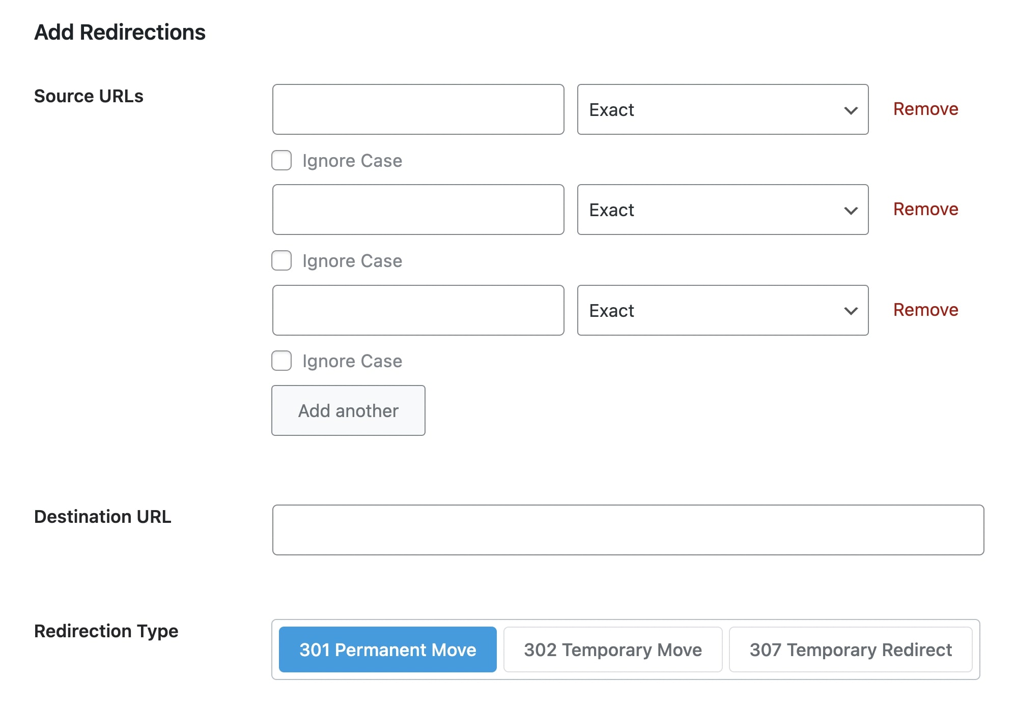 Bulk 301 redirects