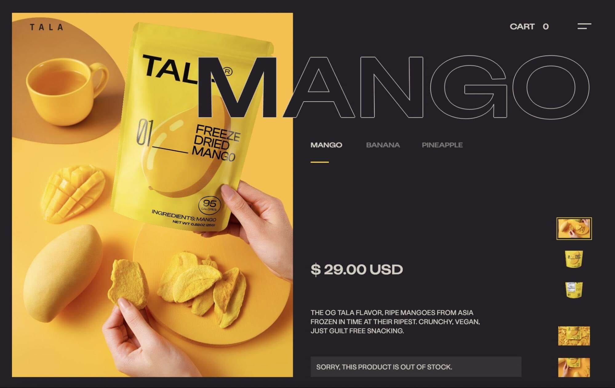 Tala landing page