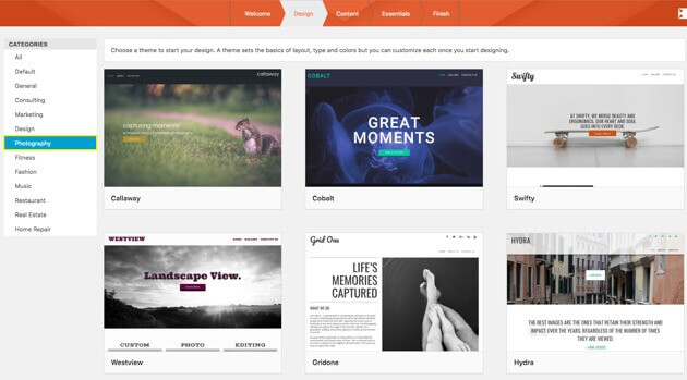 WordPress photography themes