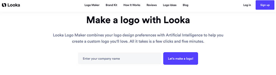 Creador de logos de Looka