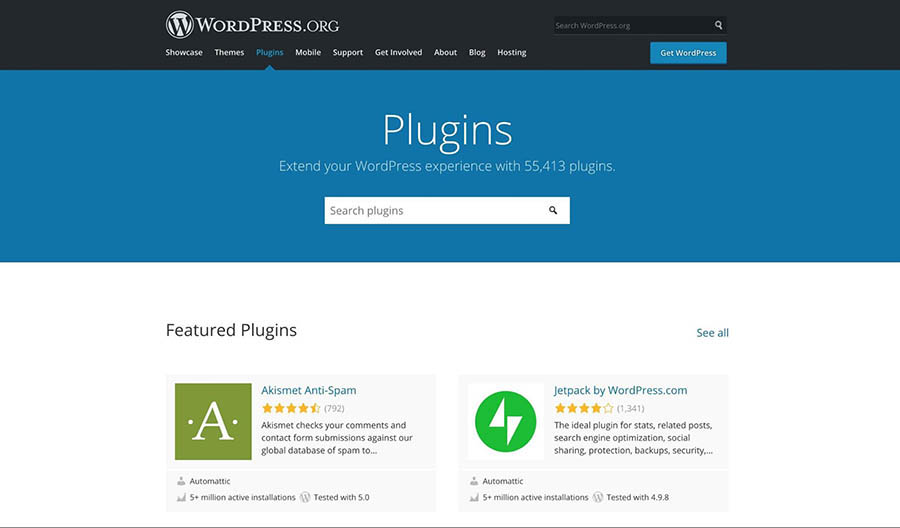 The WordPress Plugin Directory.