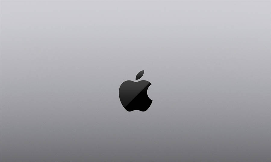 Logo con símbolo de marca, Apple