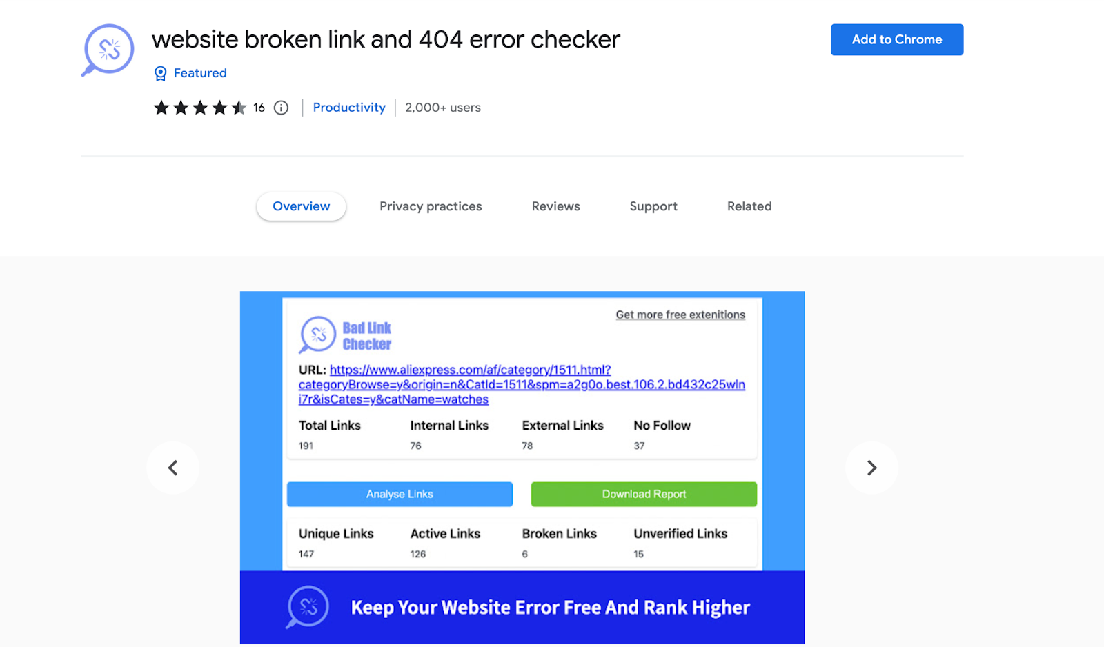 Broken Link Checker