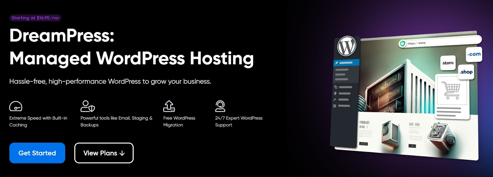 DreamPress managed WordPress hosting