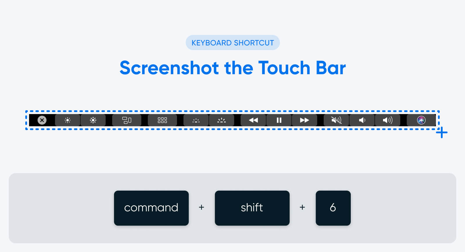How to screenshot the Touch Bar on Mac