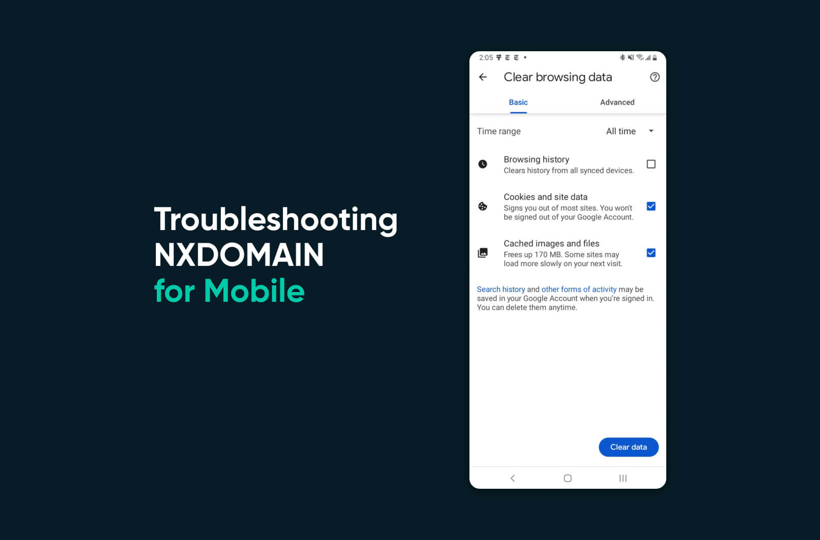 How to Troubleshooting the DNS_PROBE_FINISHED_NXDOMAIN Error For Mobile