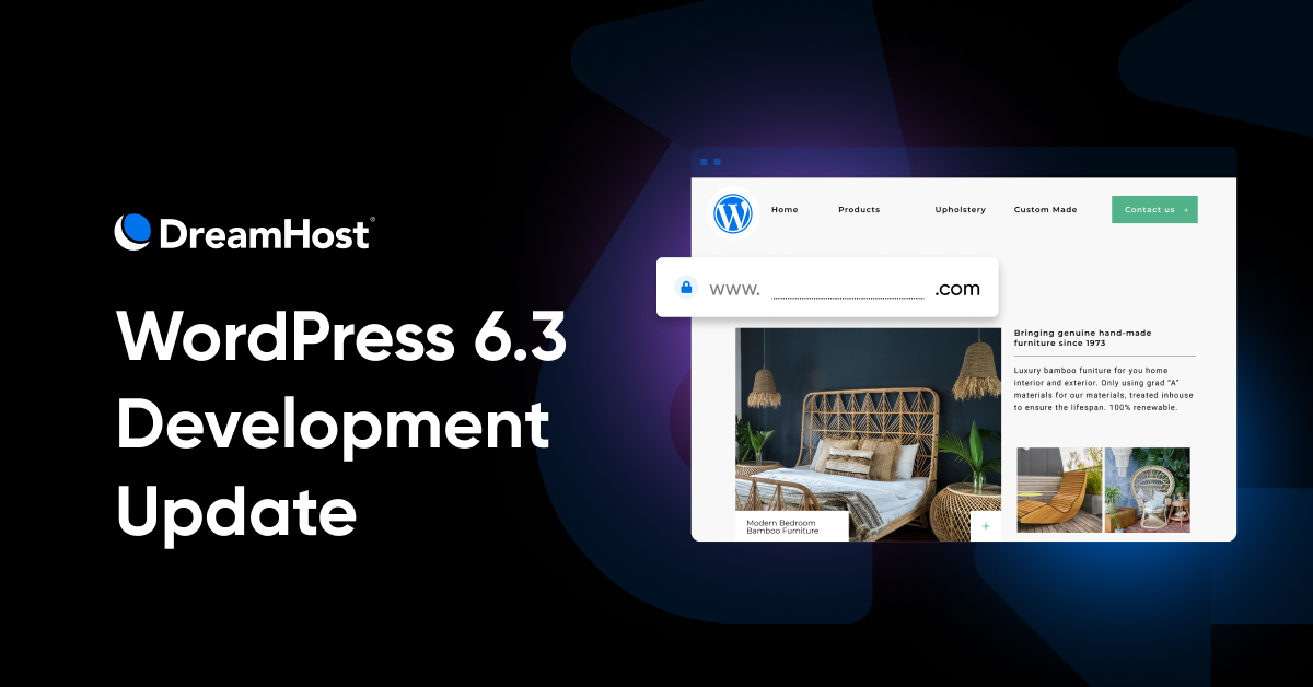 WordPress 6.3 Improvement Replace – DreamHost
