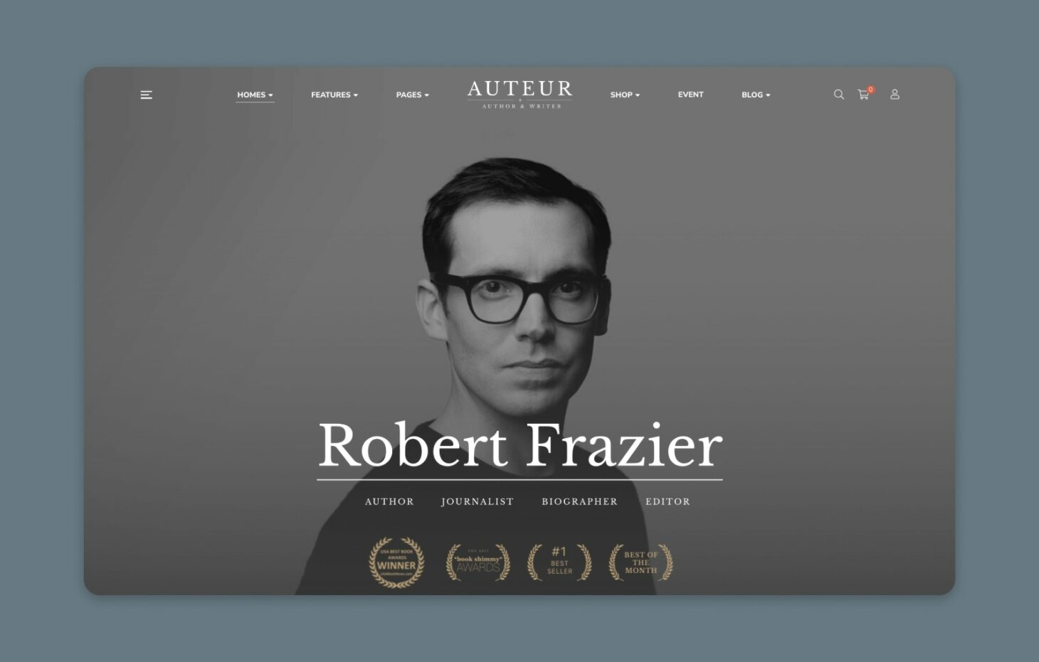 Best WordPress Themes for Authors - DreamHost