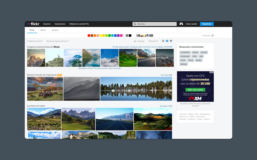 Buscador de imágenes Flickr