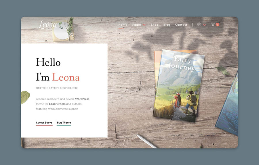 Página de inicio de Leona.