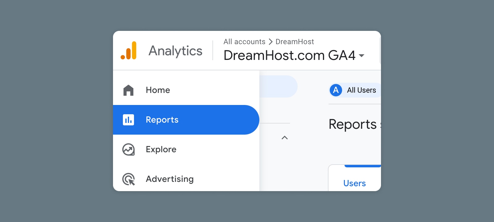 Understanding the GA4 Reports Tab