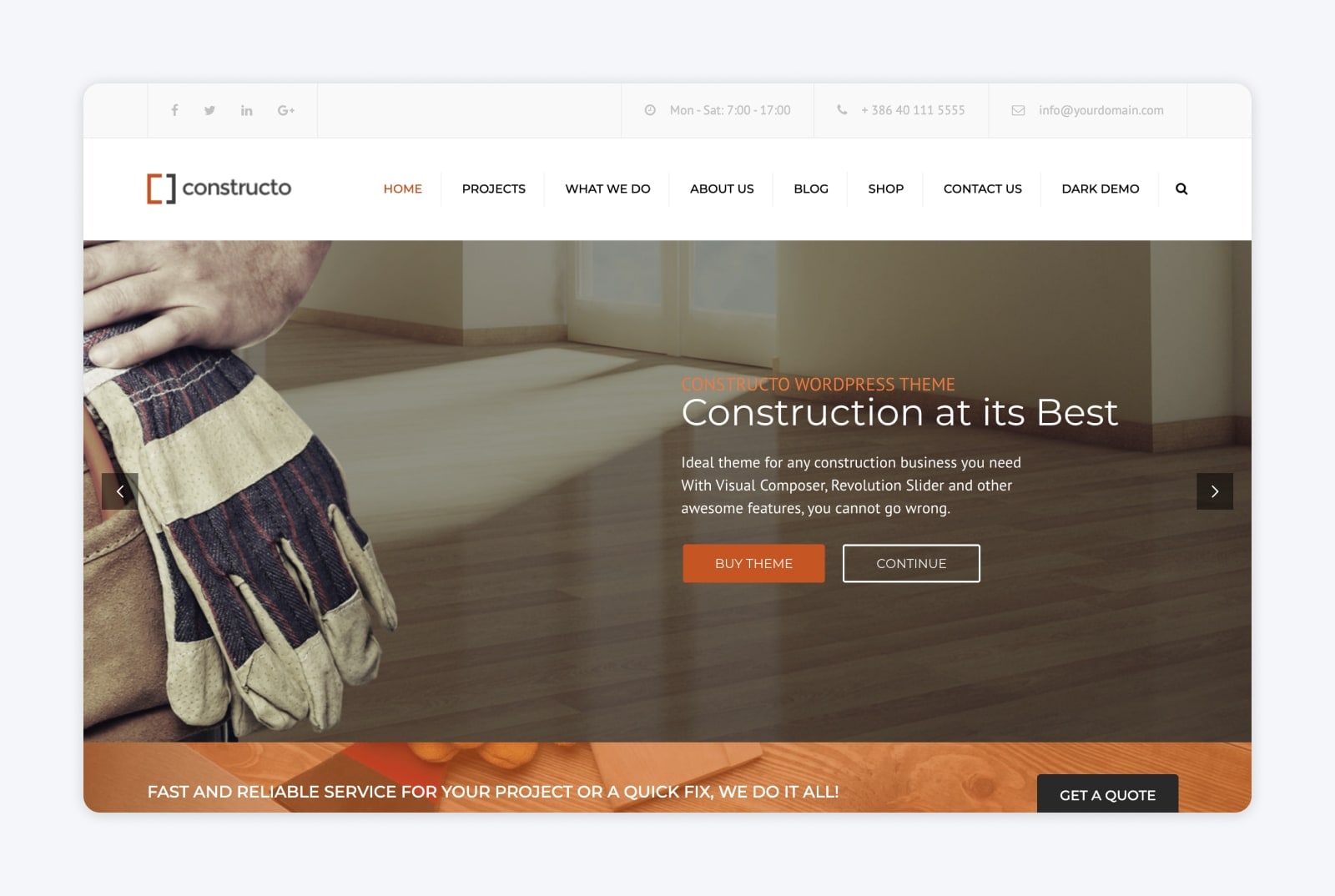 Constructo theme