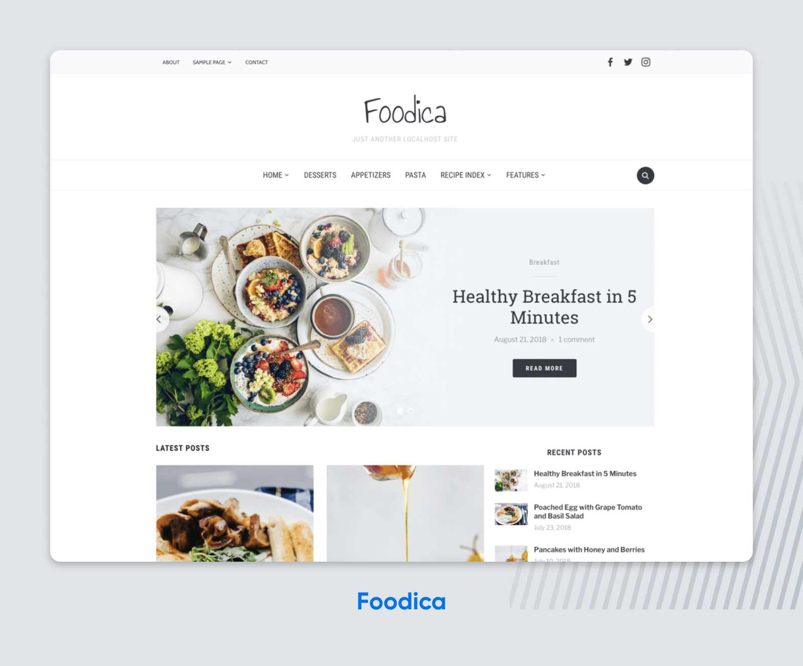 tema WordPress para restaurantes Foodica