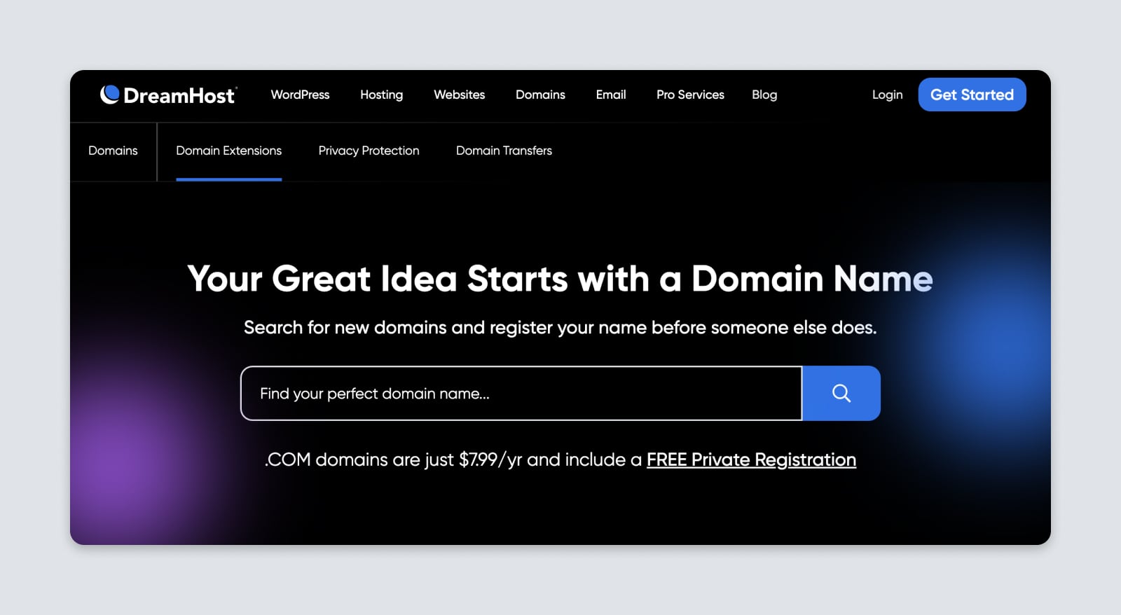 Dreamhost Domains