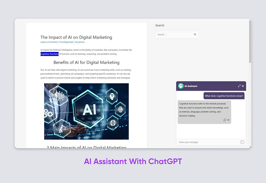 AI Assistant with ChatGPT.