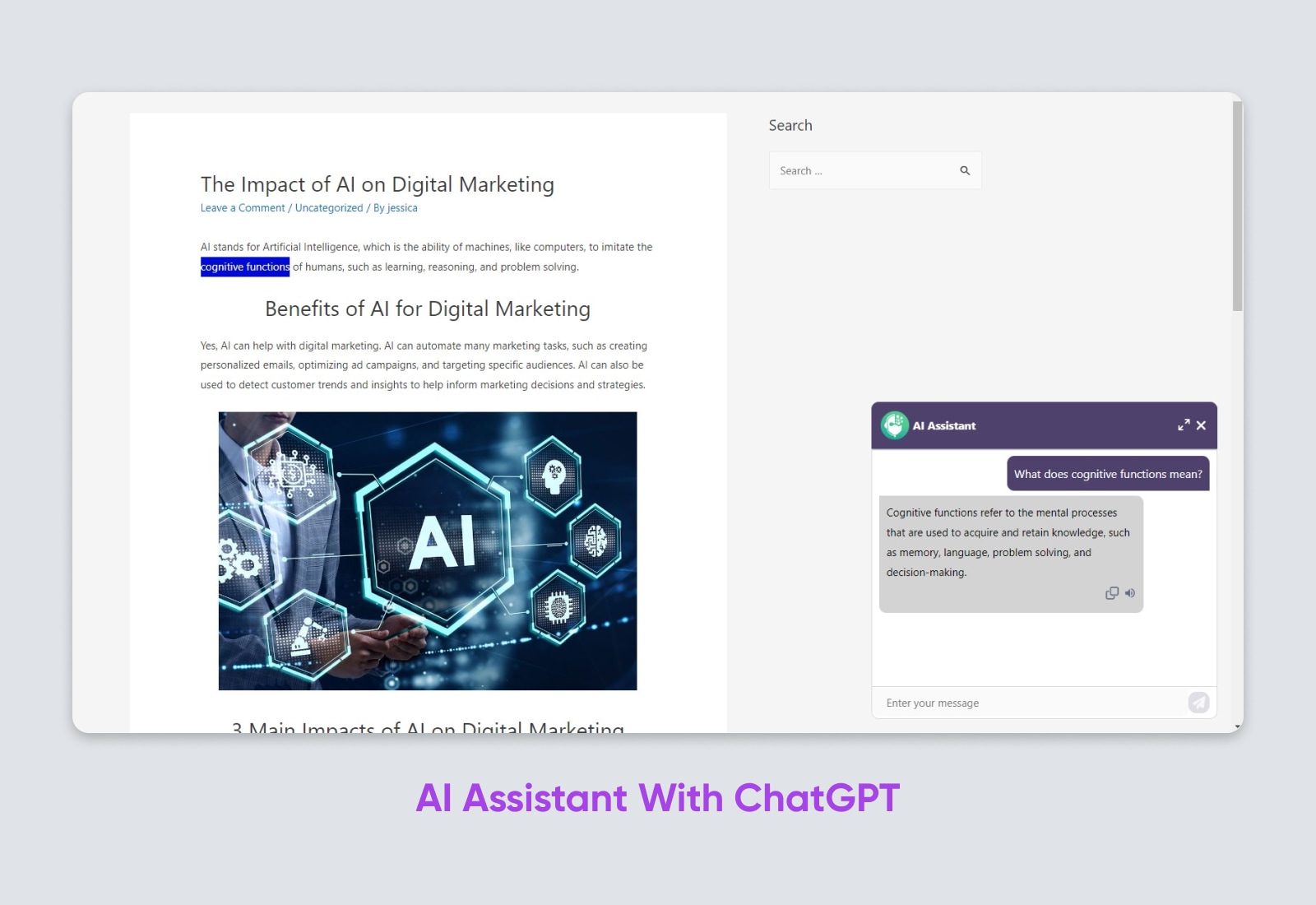 AI Assistant With ChatGPT