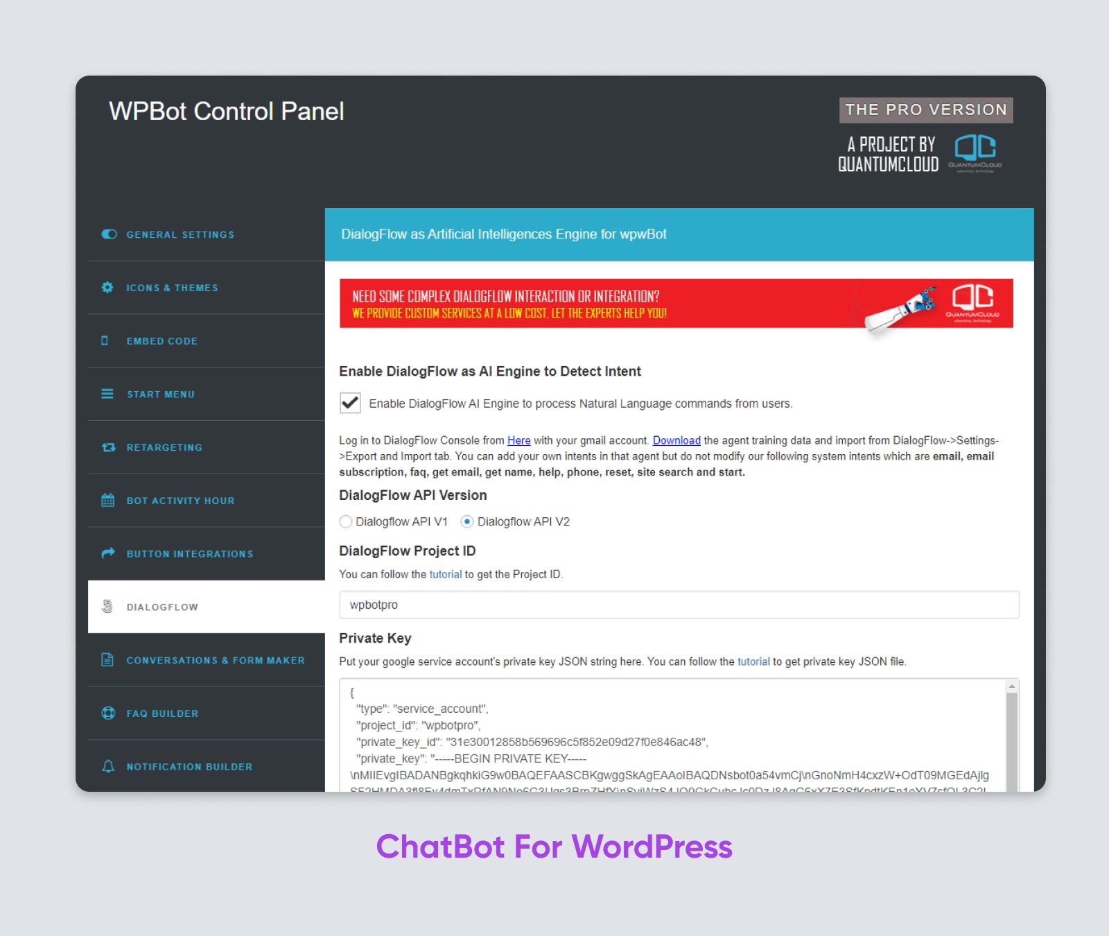 ChatBot For WordPress