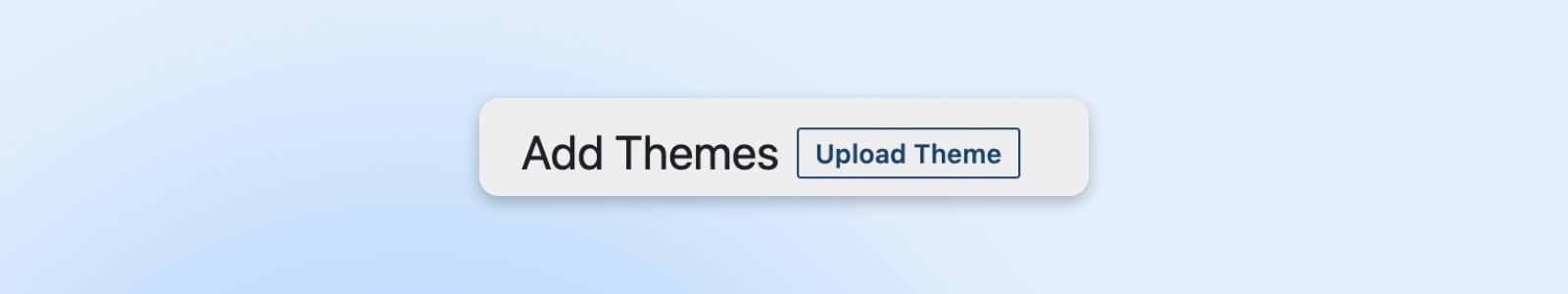 Install And Activate Your Theme