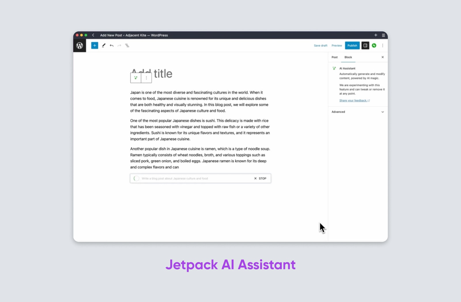 Jetpack AI Assistant