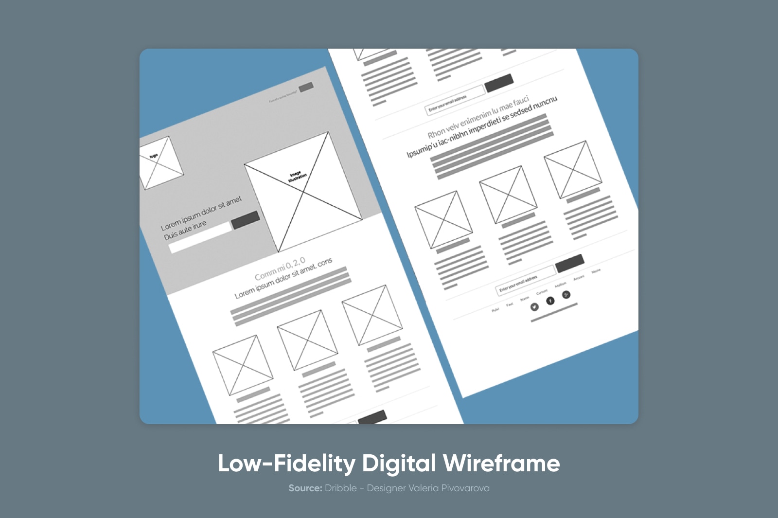 Low-Fidelity Digital Wireframe