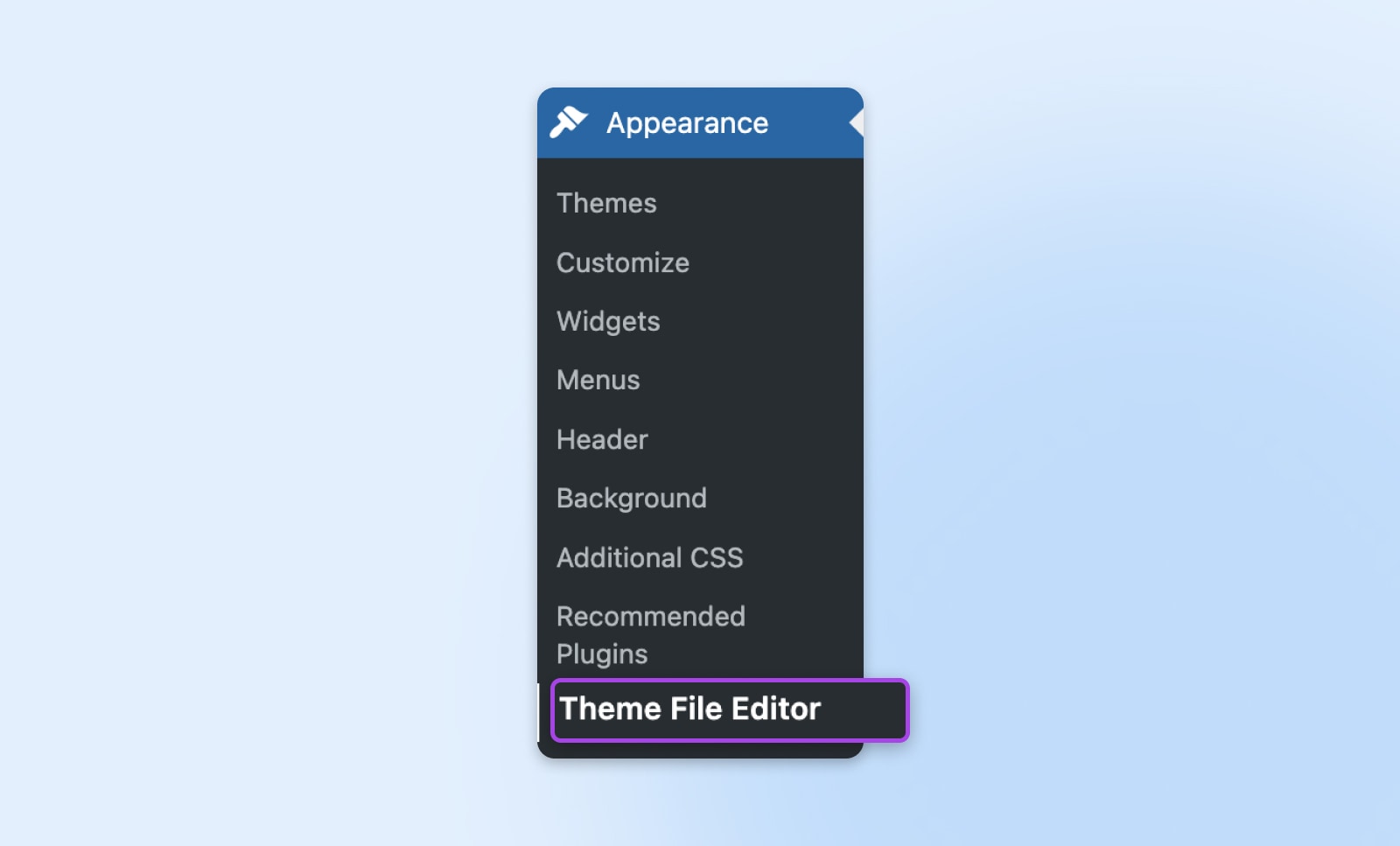 WordPress Theme File Editor