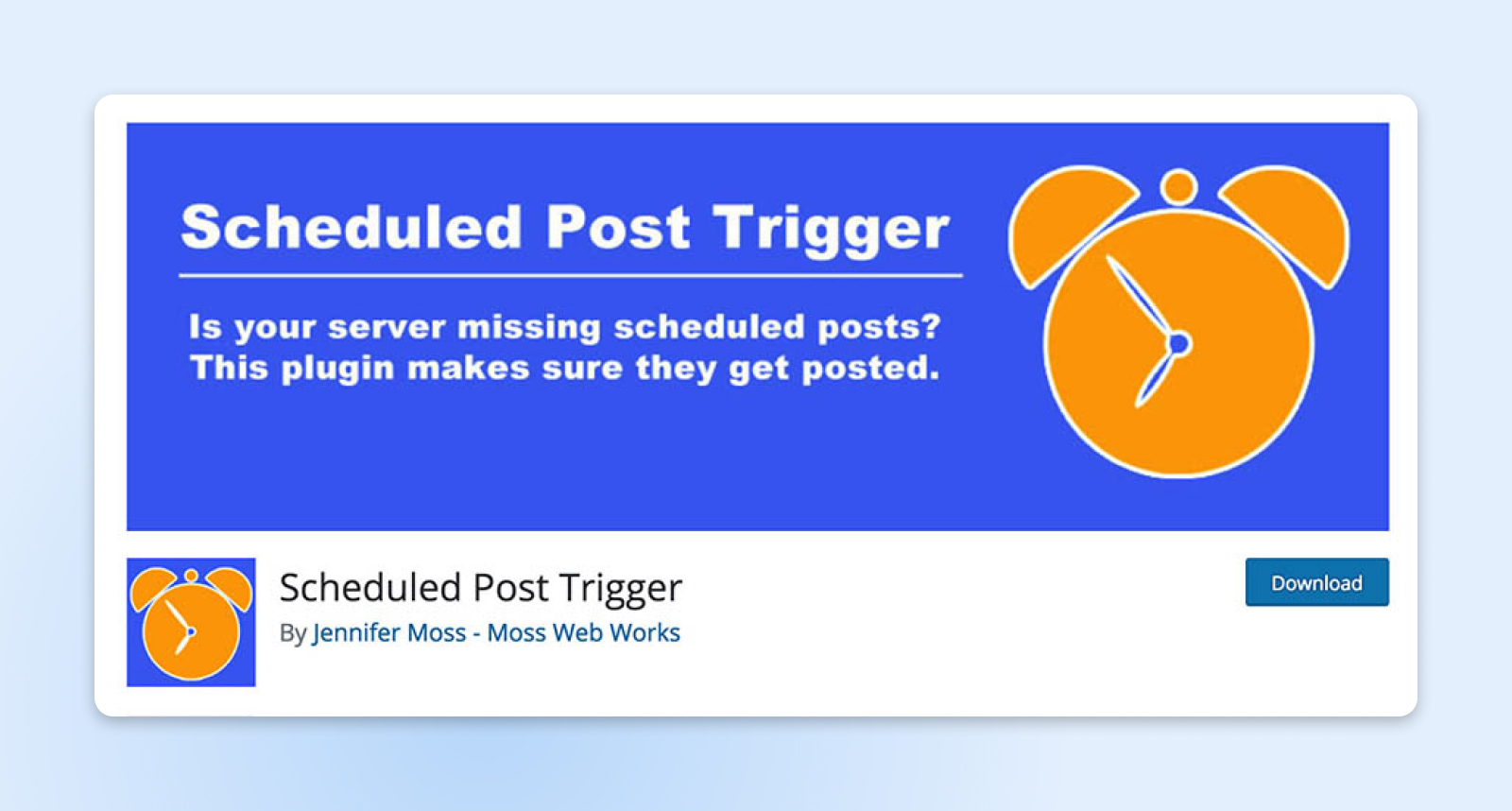 El plugin Scheduled Post Trigger sirve para solucionar el problema Error de publicación perdida.