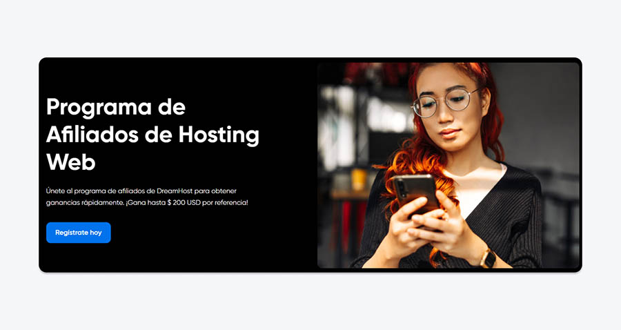 Programa de Afiliados de Alojamiento Web de DreamHost.
