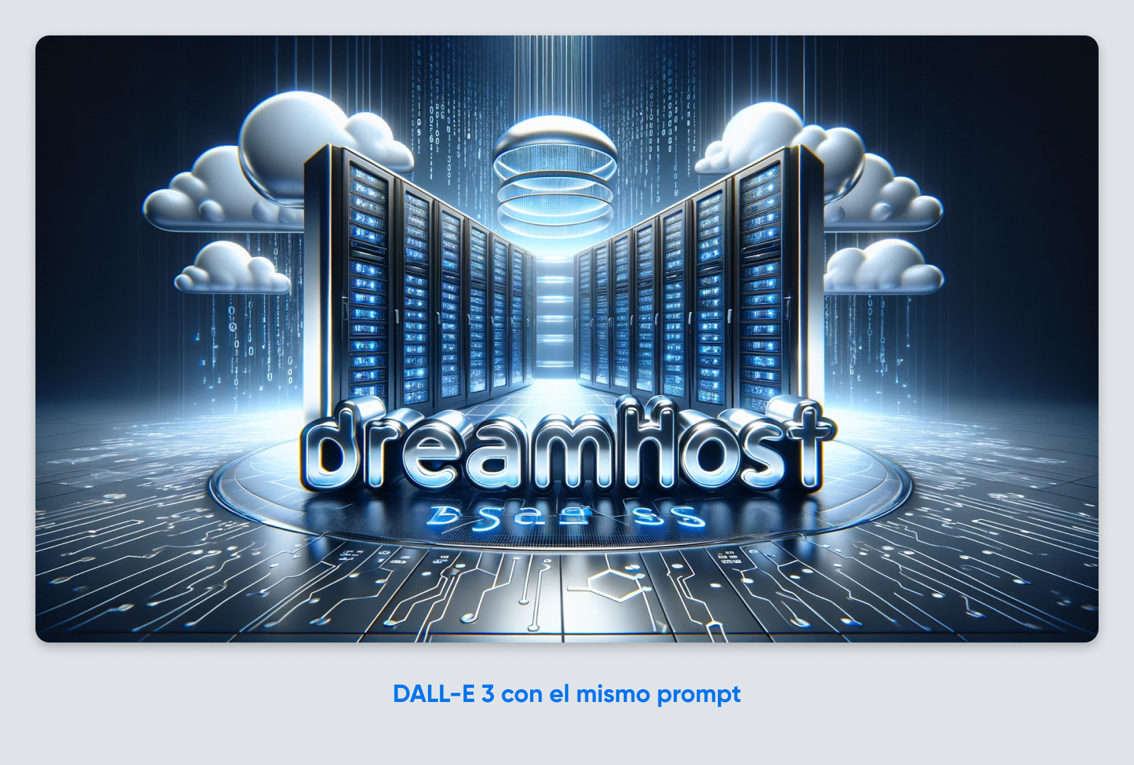 Logo DreamHost generado por DALL-E 3