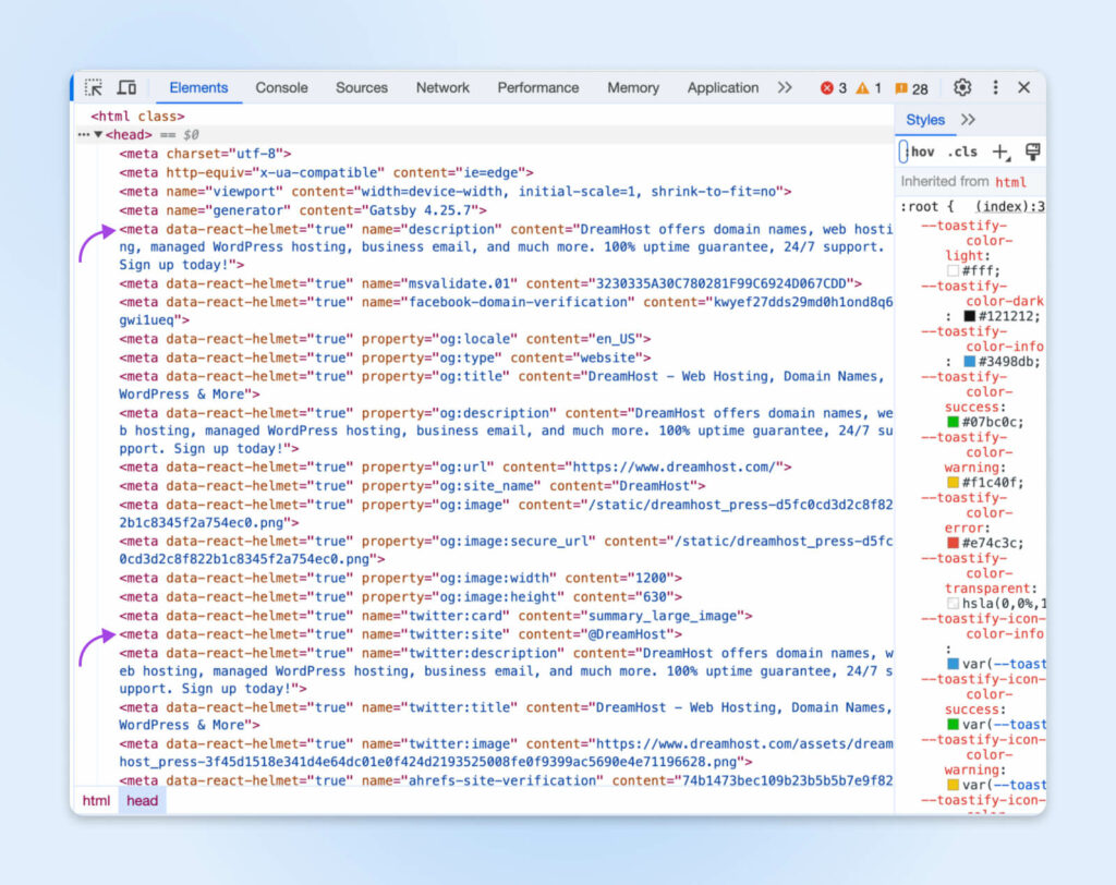 Meta Description Code Inspect How To Inspect A Website In Any Browser [Chrome, Safari, Firefox ...