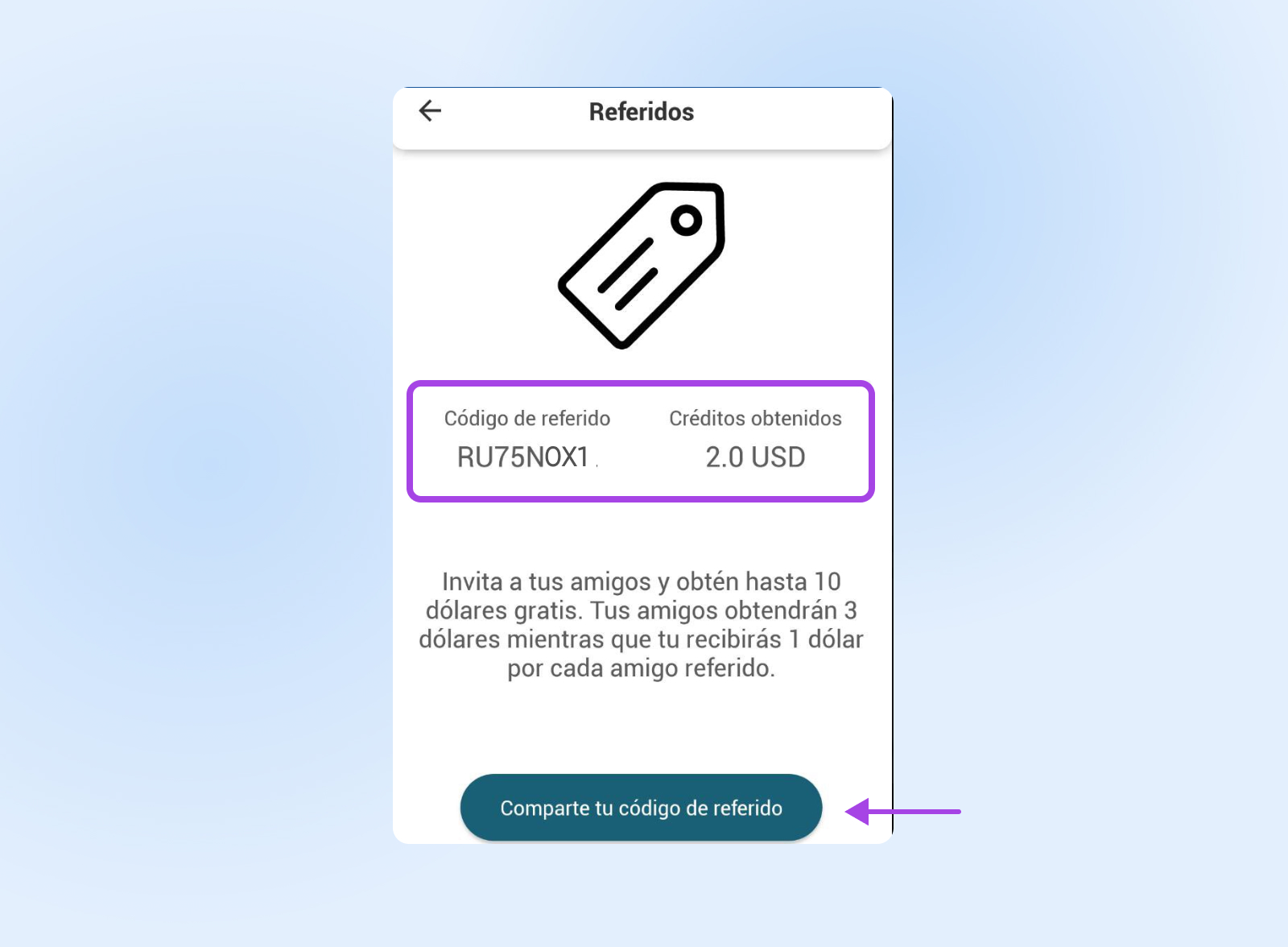 Programa de referidos de Uber