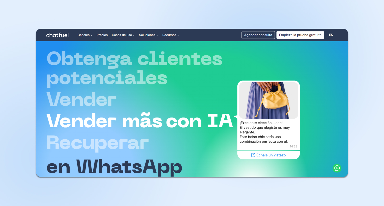 Chatbot para atención al cliente, chatfuel
