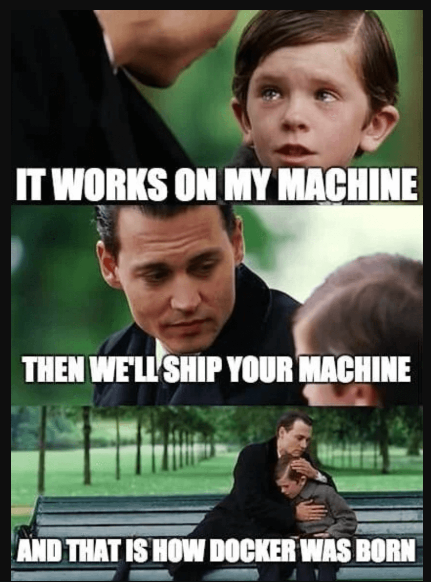 Finding Neverland meme featuring Johnny Depp and Little Kid Crying "but it works on my machine"  