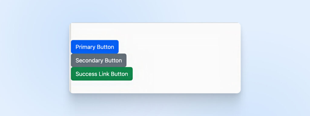 3 Botones de Bootstrap en un fondo azul
