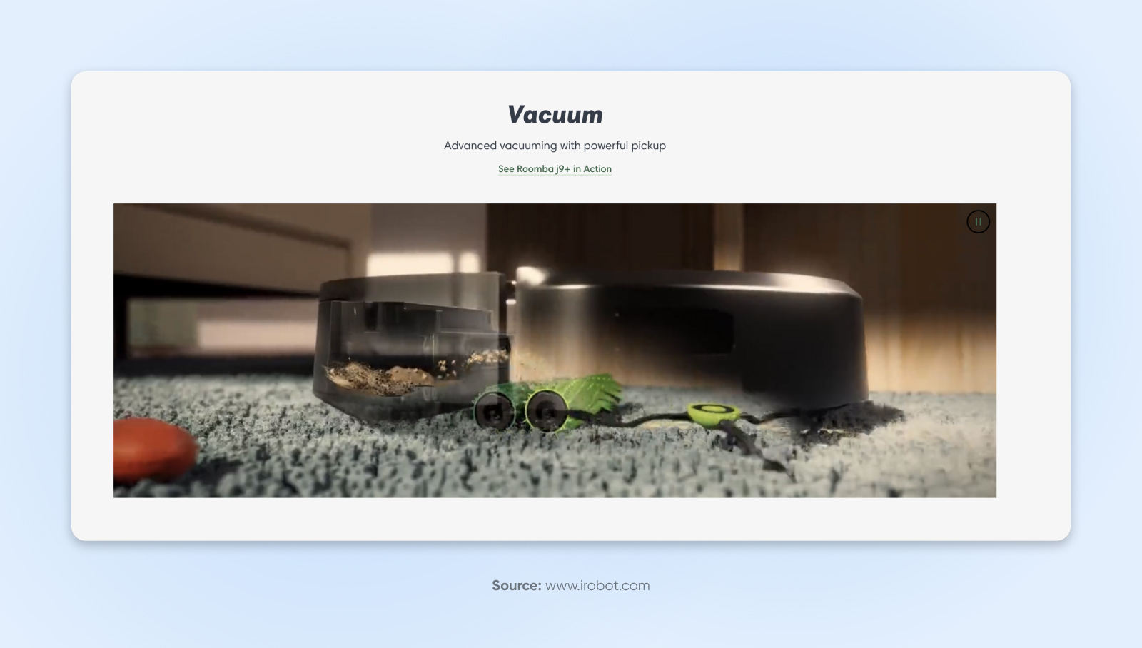 Black vacuum image from iRobot