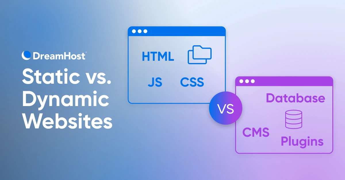 Choose Between a Static vs. Dynamic Website - DreamHost