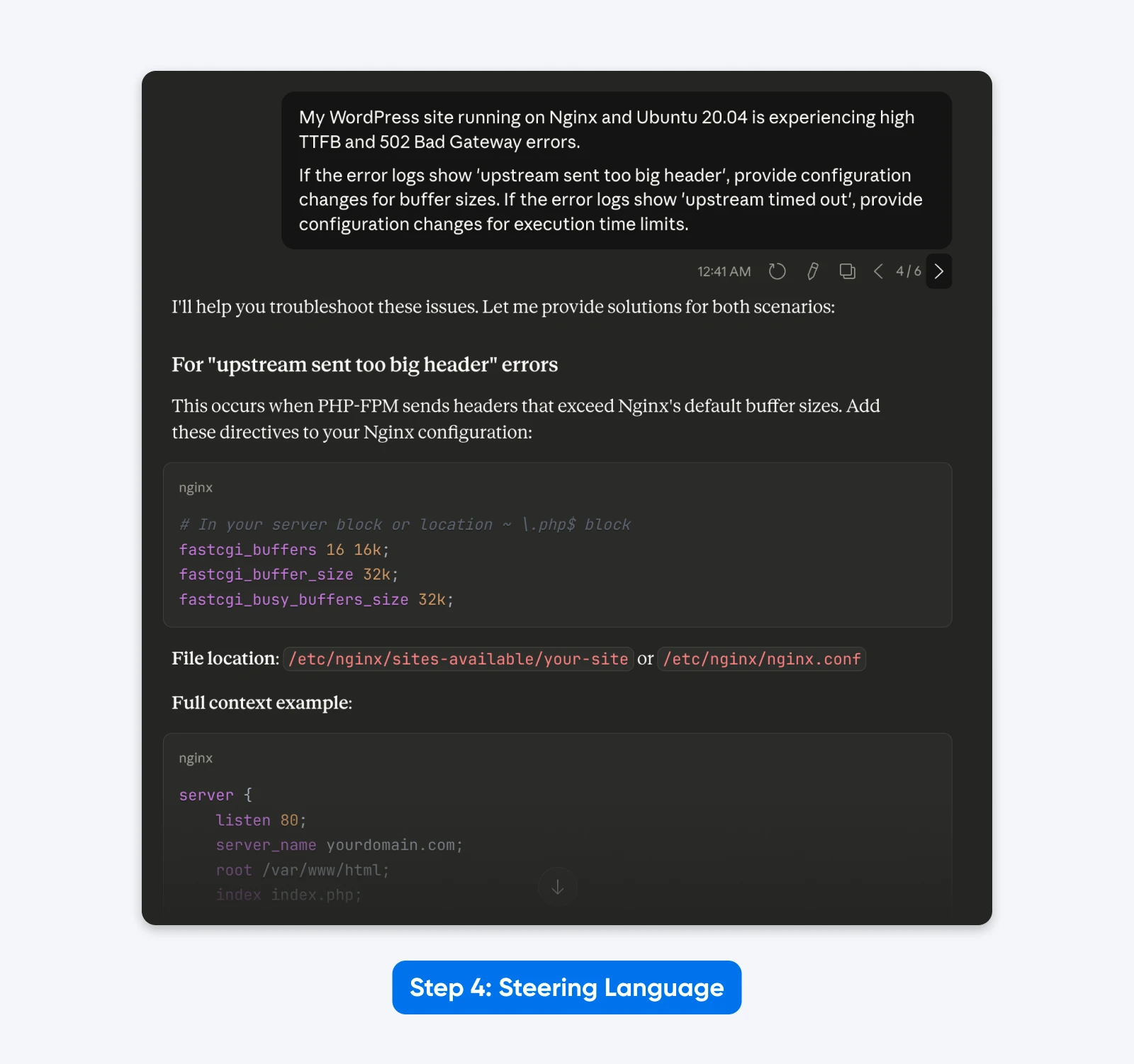 Remove Outdated Steering Language