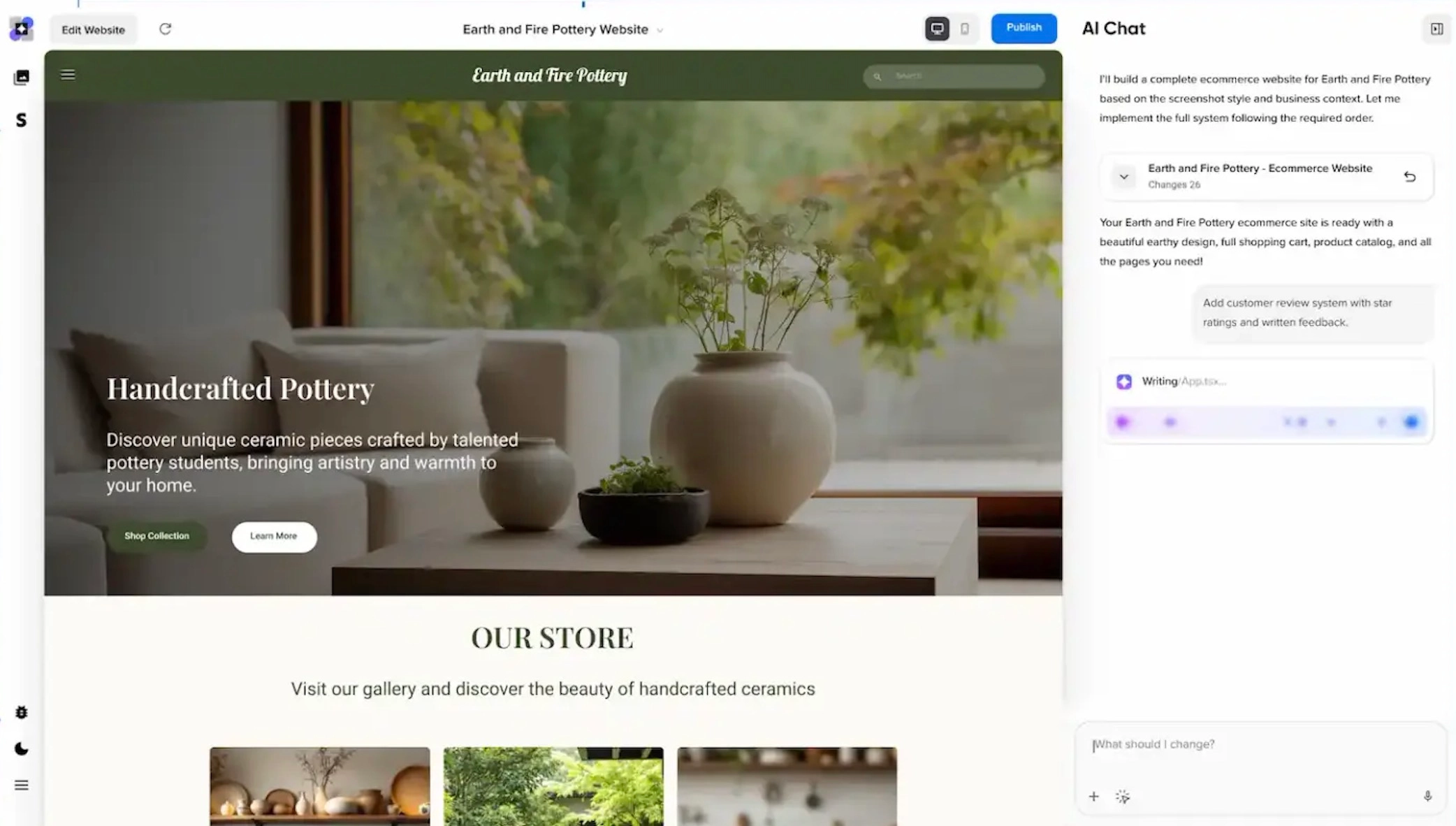 DreamHost Remixer AI website builder