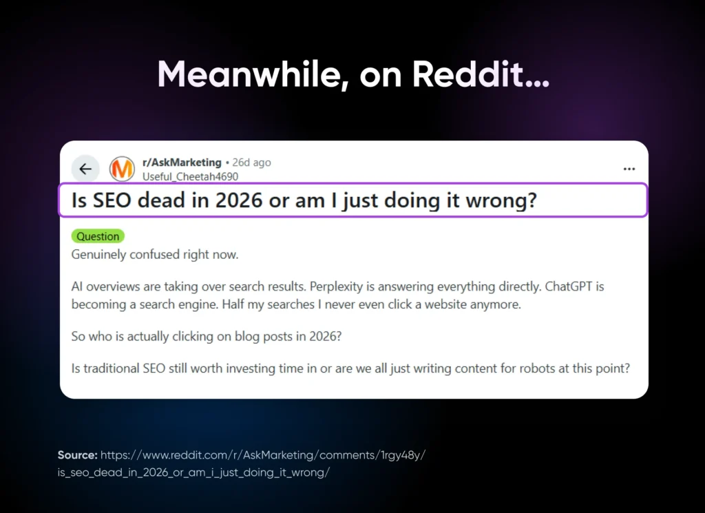 Meanwhile, on Reddit 