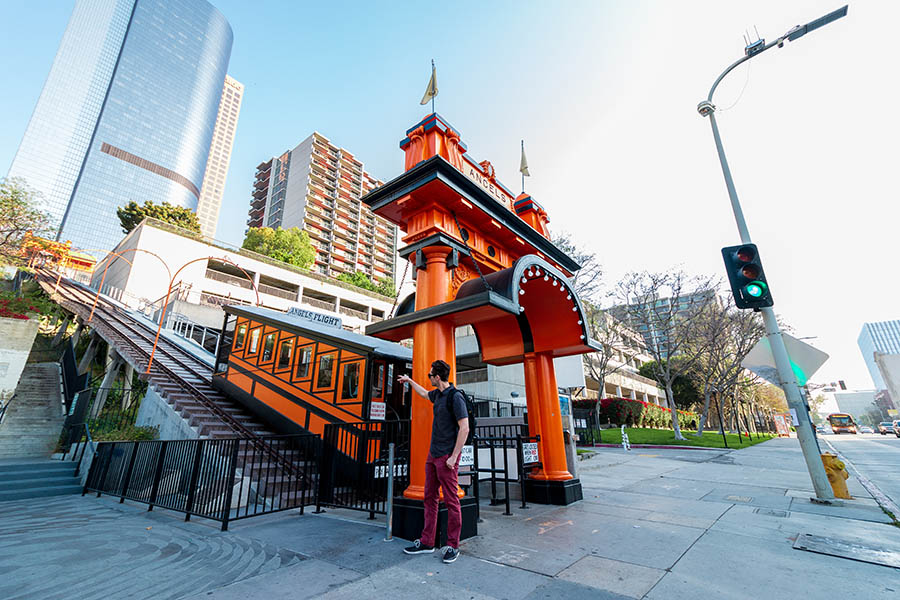 Angels Flight Railway. Photo by Christina Champlin.