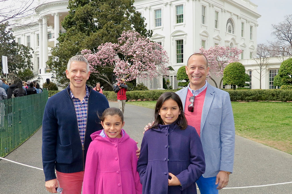 Los Bailey-Klughs visitan la Casa Blanca.