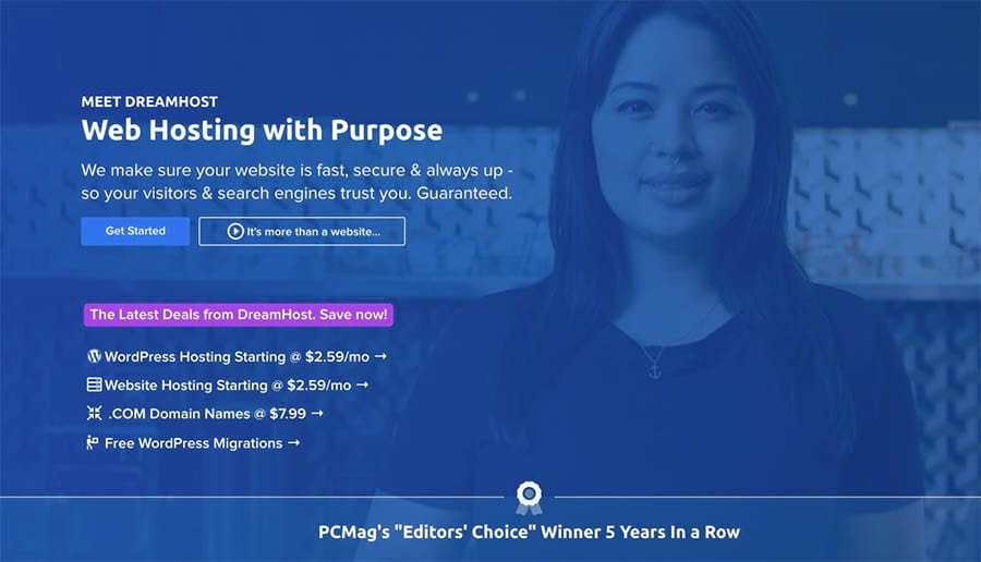 DreamHost Homepage