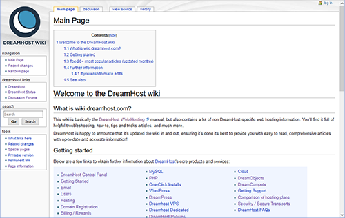 The DreamHost Wiki